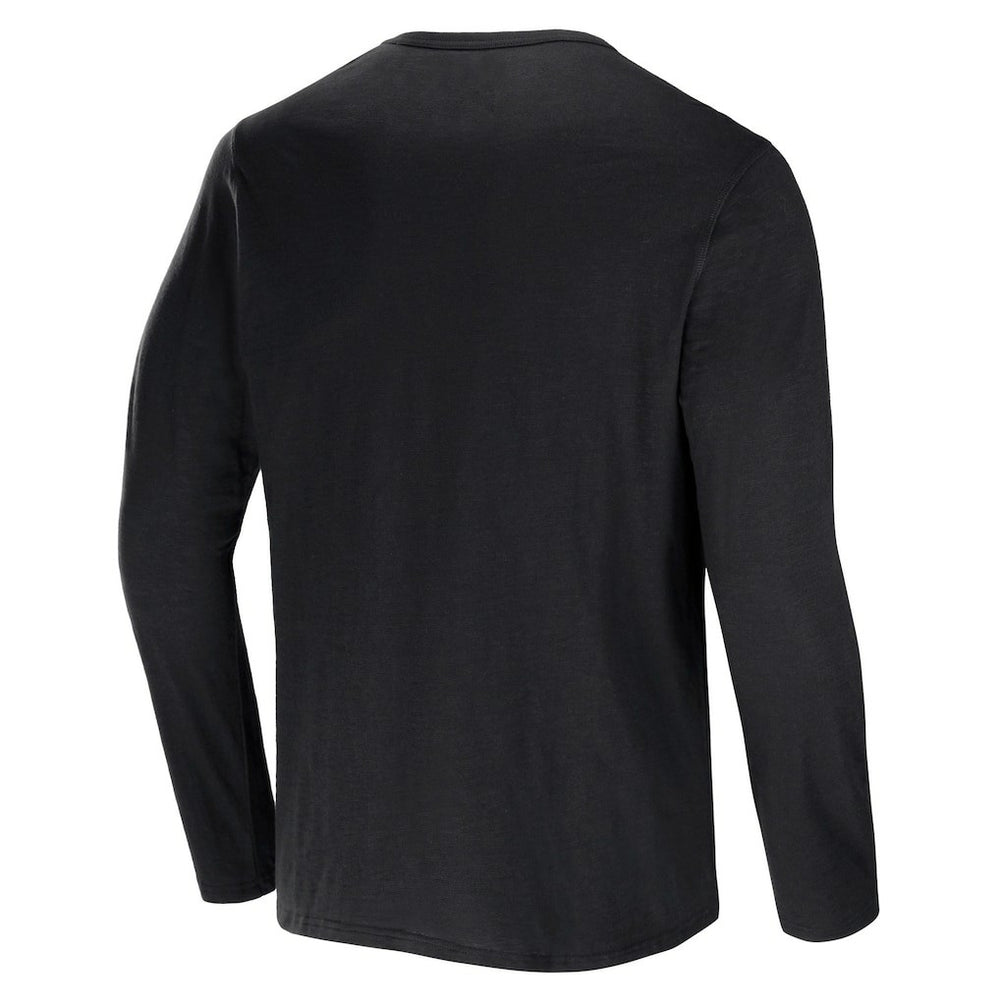 Las Vegas Raiders NFL x Darius Rucker Collection Slub Jersey Henley Long Sleeve T-Shirt Black | Fanatics