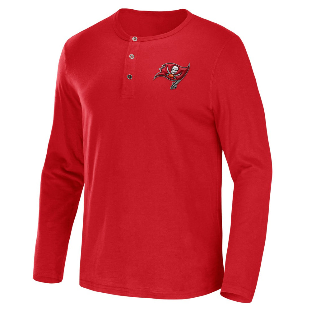 Tampa Bay Buccaneers NFL x Darius Rucker Collection Slub Jersey Henley Long Sleeve T-Shirt Red | Fanatics