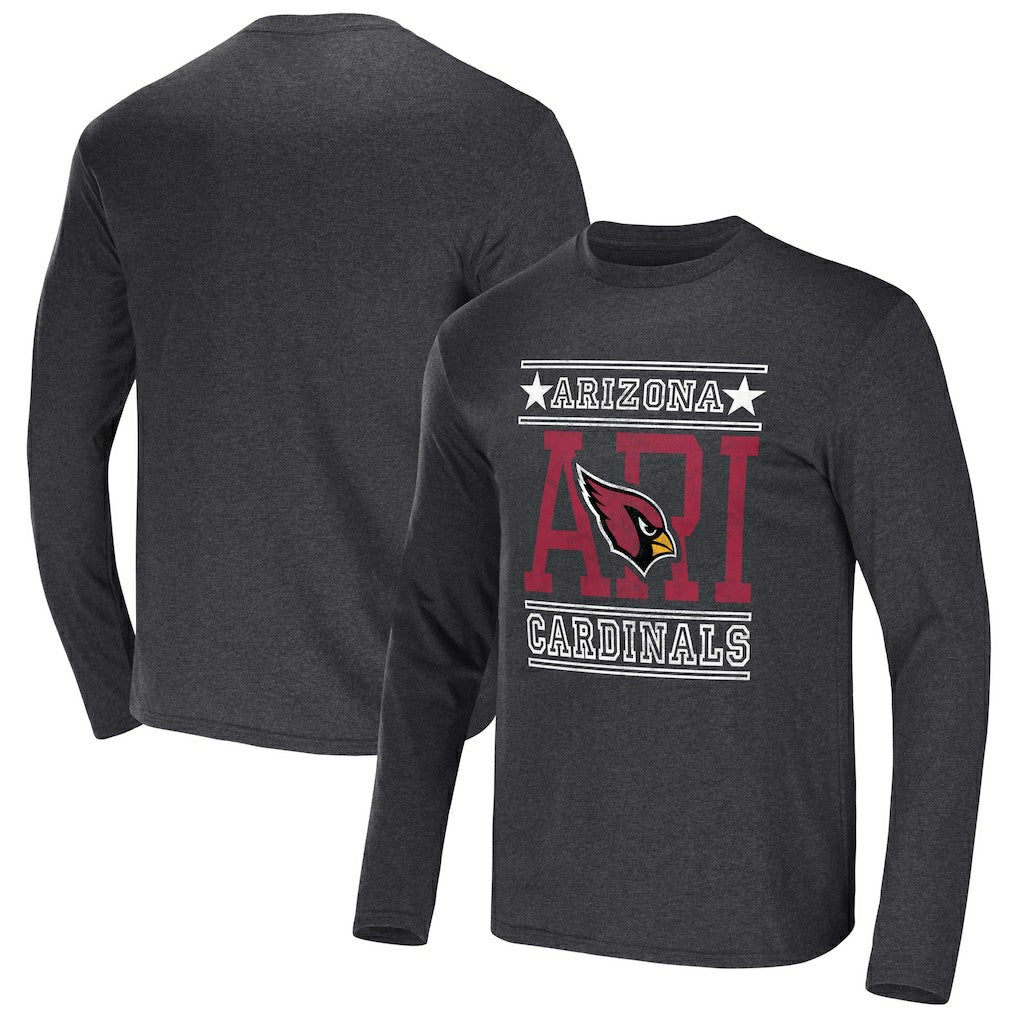 Arizona Cardinals NFL x Darius Rucker Collection Long Sleeve T-Shirt Heathered Charcoal | Fanatics