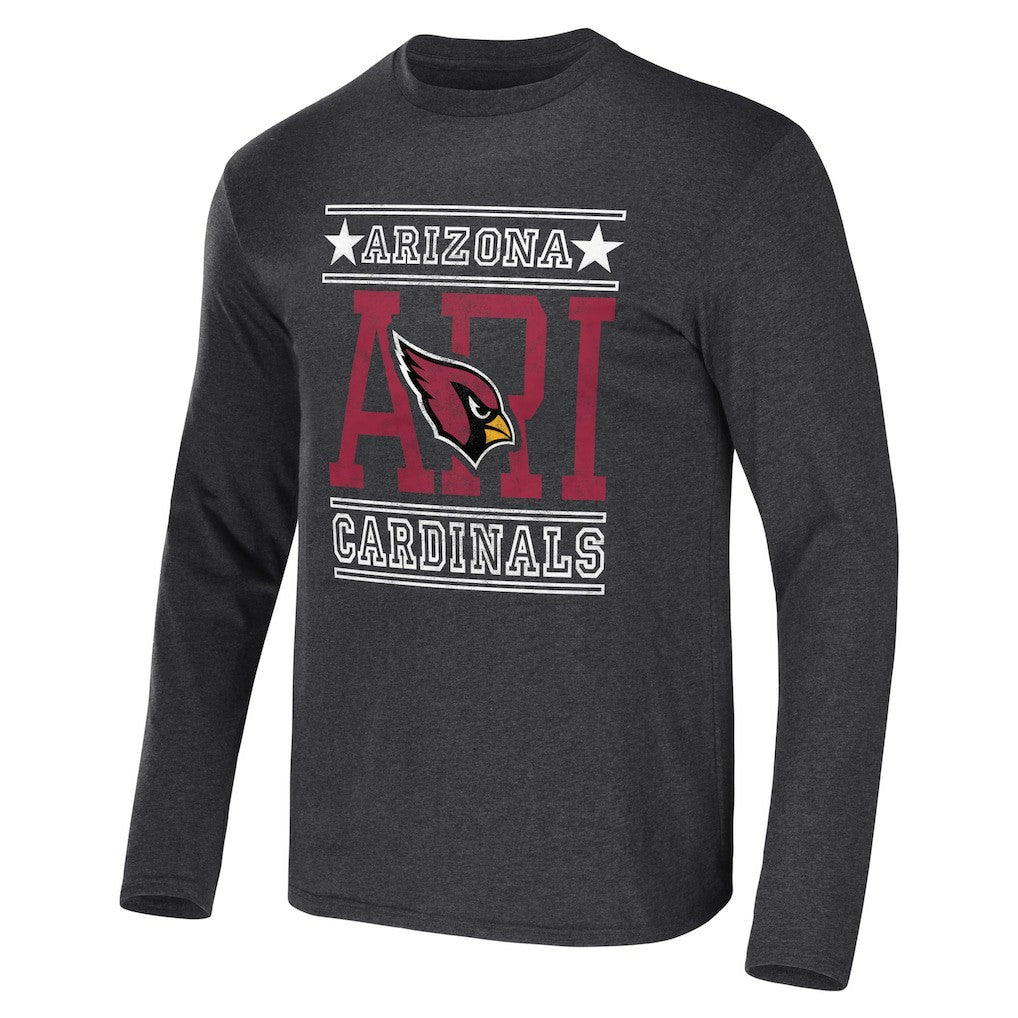 Arizona Cardinals NFL x Darius Rucker Collection Long Sleeve T-Shirt Heathered Charcoal | Fanatics