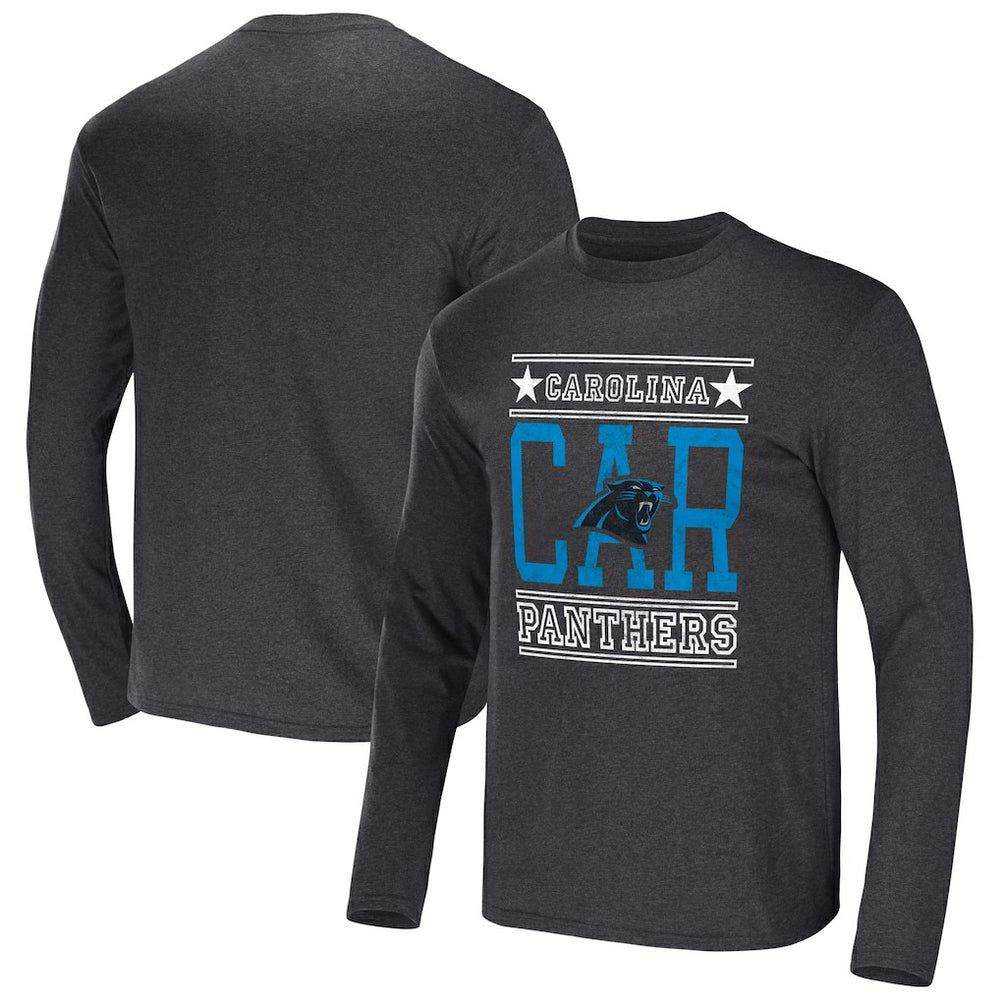 Carolina Panthers NFL x Darius Rucker Collection Long Sleeve T-Shirt Heathered Charcoal | Fanatics