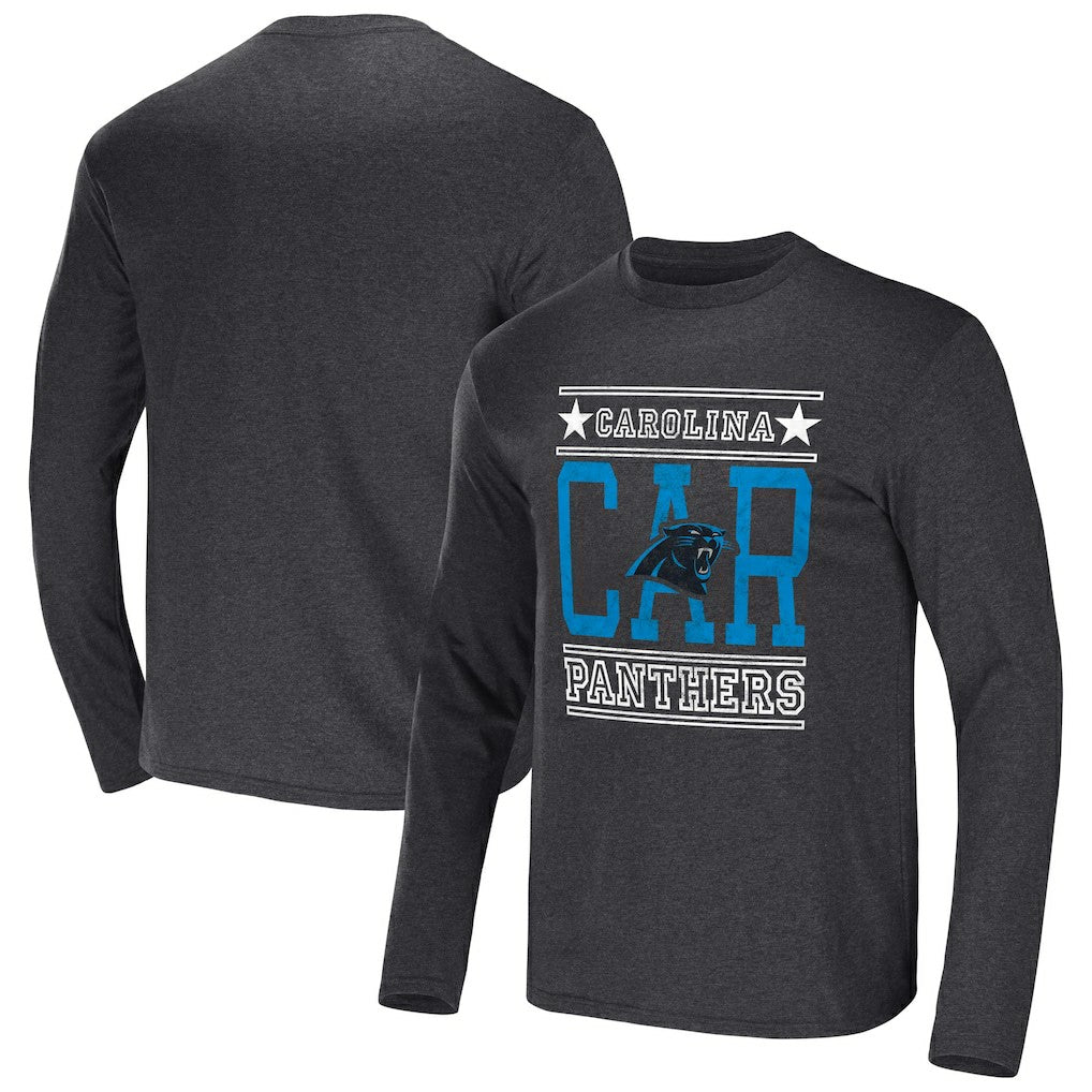 Carolina Panthers NFL x Darius Rucker Collection Long Sleeve T-Shirt Heathered Charcoal | Fanatics
