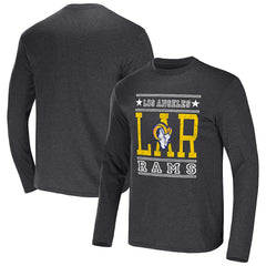 Los Angeles Rams NFL x Darius Rucker Collection Long Sleeve T-Shirt Heathered Charcoal | Fanatics