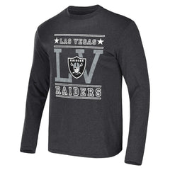 Las Vegas Raiders NFL x Darius Rucker Collection Long Sleeve T-Shirt Heathered Charcoal | Fanatics