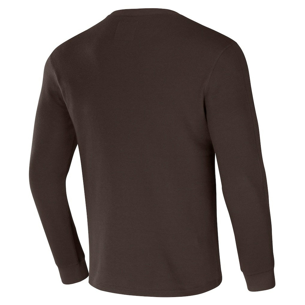 Cleveland Browns NFL x Darius Rucker Collection Long Sleeve Thermal T-Shirt Brown | Fanatics