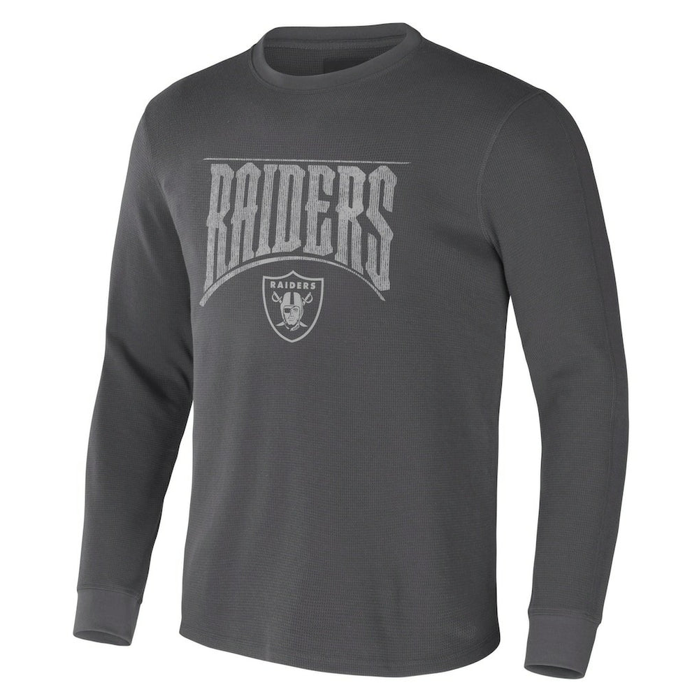 Las Vegas Raiders NFL x Darius Rucker Collection Long Sleeve Thermal T-Shirt Charcoal | Fanatics