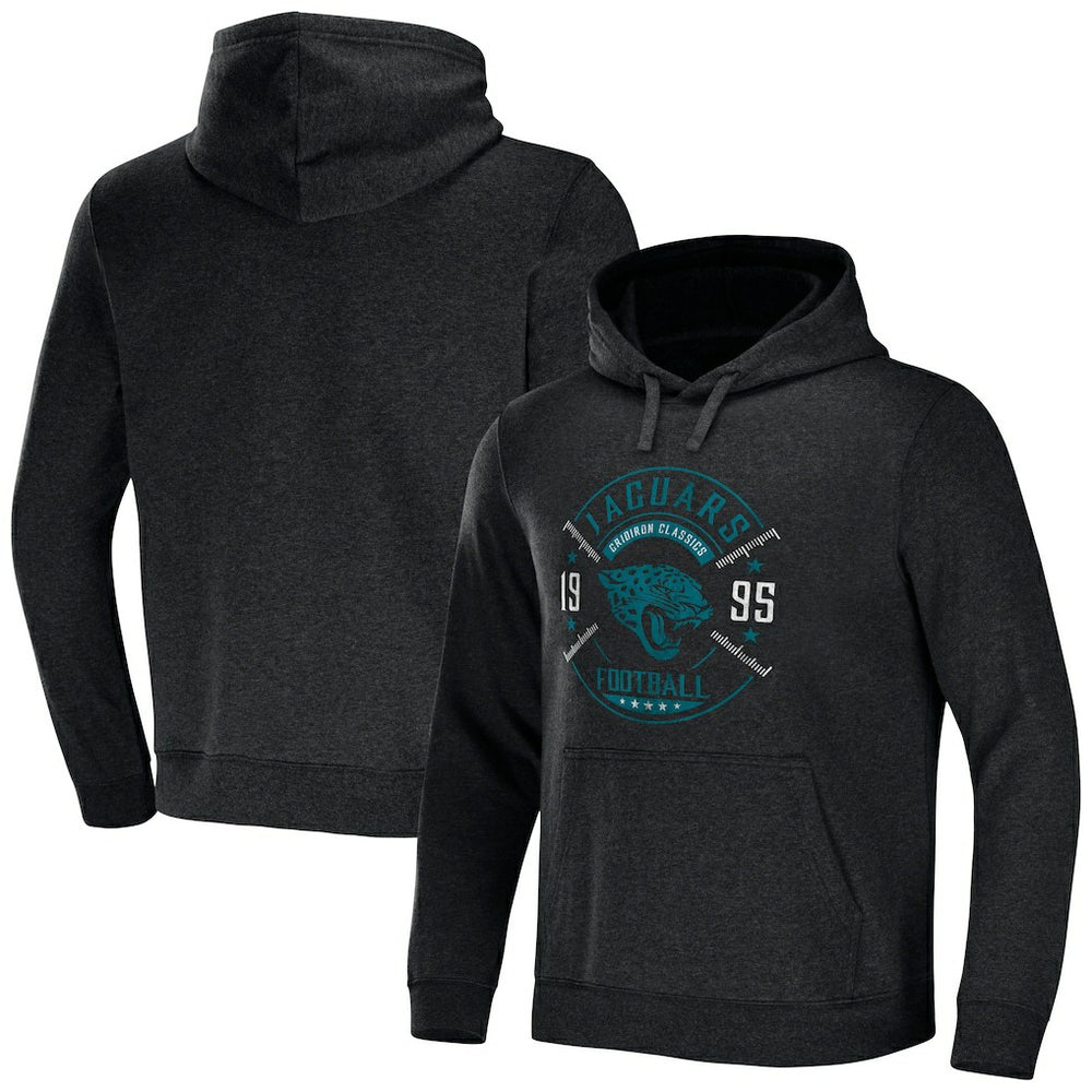 Jacksonville Jaguars NFL x Darius Rucker Collection Radar Pullover Hoodie Heather Charcoal | Fanatics