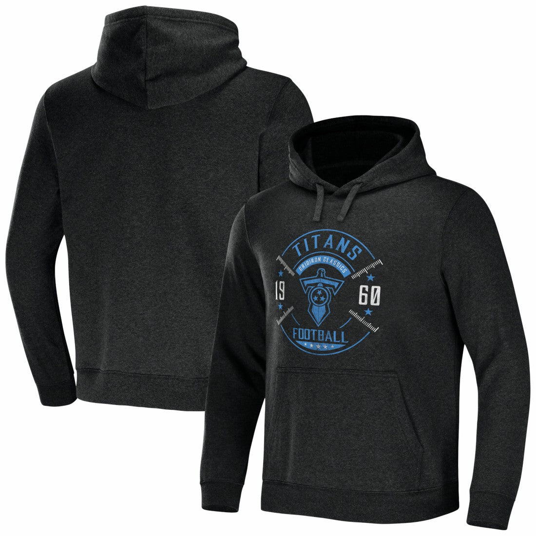 Tennessee Titans NFL x Darius Rucker Collection Radar Pullover Hoodie Heather Charcoal | Fanatics
