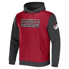 Arizona Cardinals NFL x Darius Rucker Collection Colorblock Pullover Hoodie Cardinal/Charcoal | Fanatics