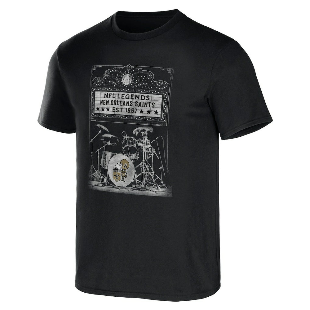 New Orleans Saints NFL x Darius Rucker Collection Band T-Shirt Black | Fanatics