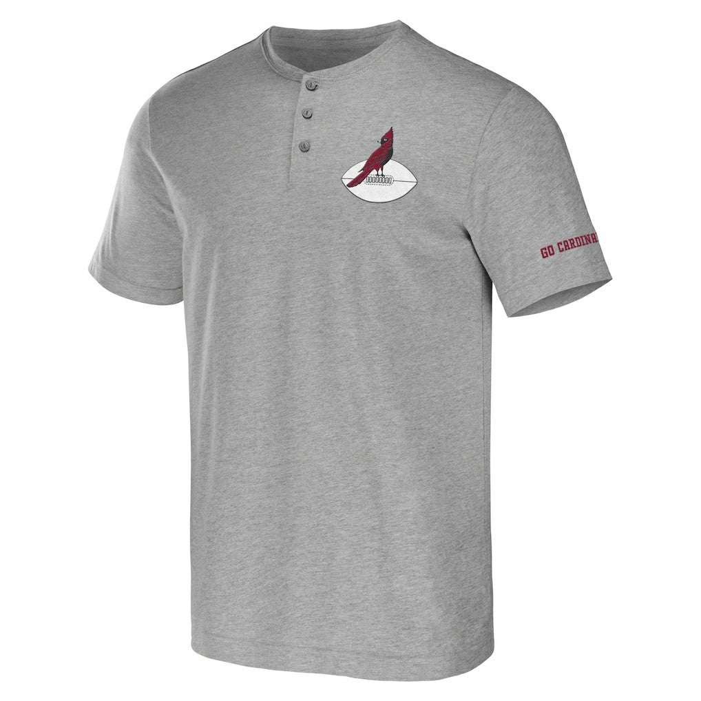 Arizona Cardinals NFL x Darius Rucker Collection Henley T-Shirt Heather Gray | Fanatics