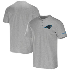 Carolina Panthers NFL x Darius Rucker Collection Henley T-Shirt Heather Gray | Fanatics