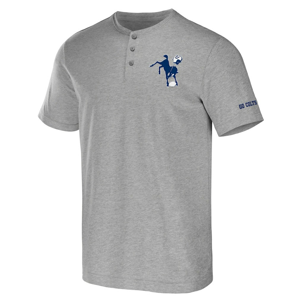 Indianapolis Colts NFL x Darius Rucker Collection Henley T-Shirt Heather Gray | Fanatics