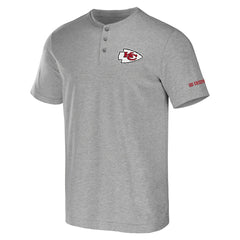 Kansas City Chiefs NFL x Darius Rucker Collection Henley T-Shirt Heather Gray | Fanatics