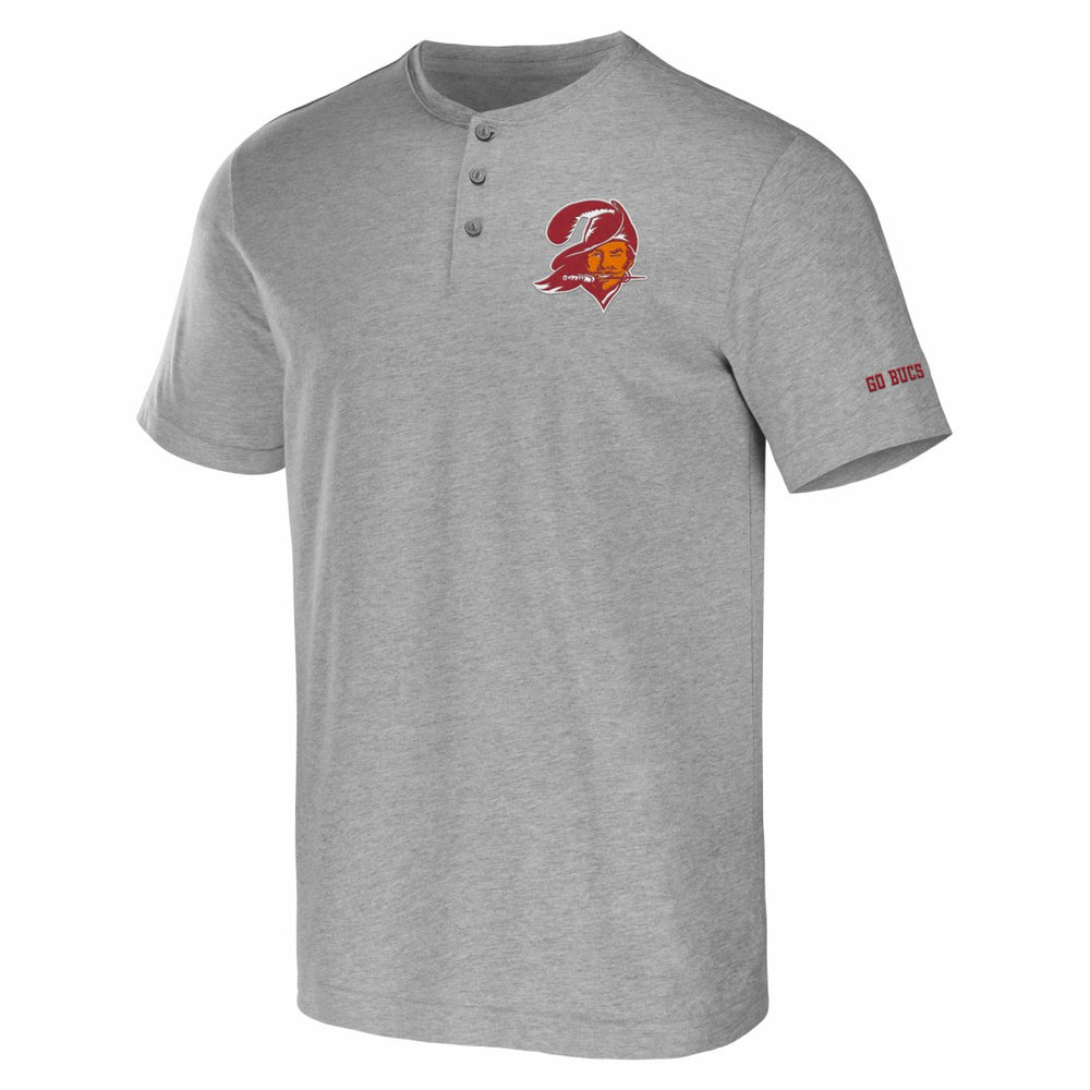 Tampa Bay Buccaneers NFL x Darius Rucker Collection Henley T-Shirt Heather Gray | Fanatics