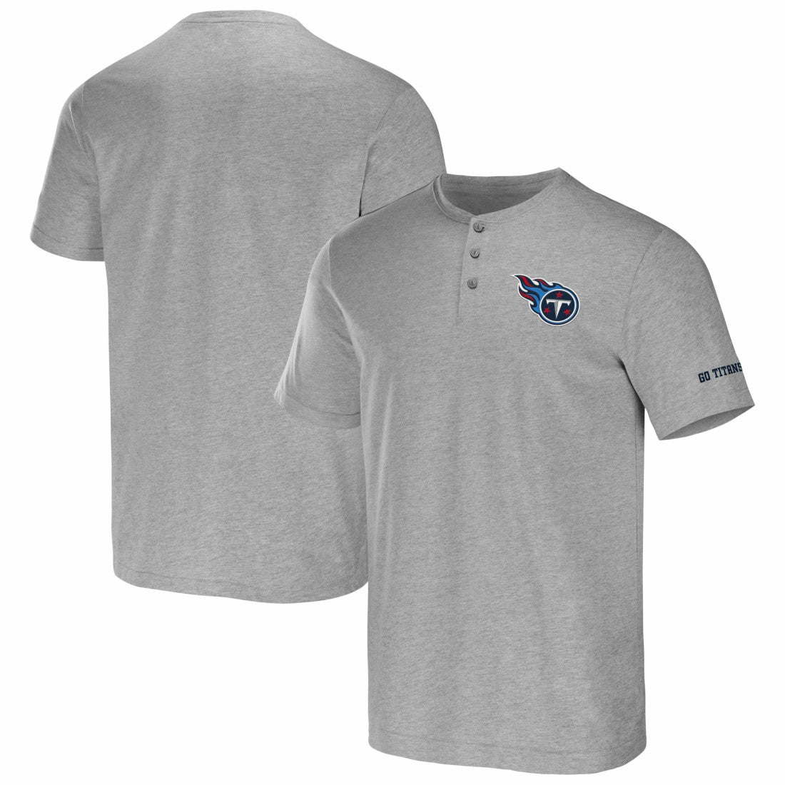 Tennessee Titans NFL x Darius Rucker Collection Henley T-Shirt Heather Gray | Fanatics