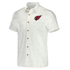 Arizona Cardinals NFL x Darius Rucker Collection Woven Button-Up T-Shirt White | Fanatics