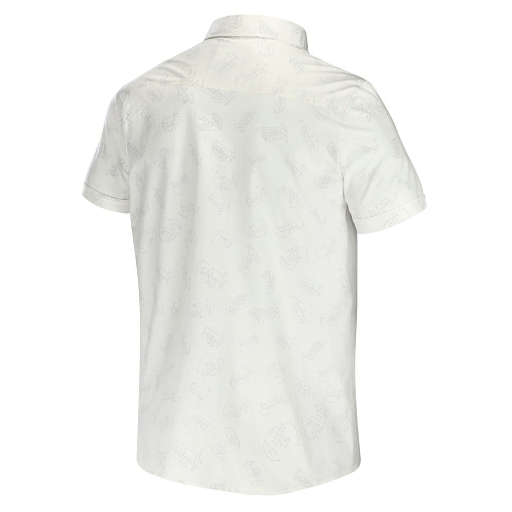 Los Angeles Chargers NFL x Darius Rucker Collection Woven Button-Up T-Shirt White | Fanatics