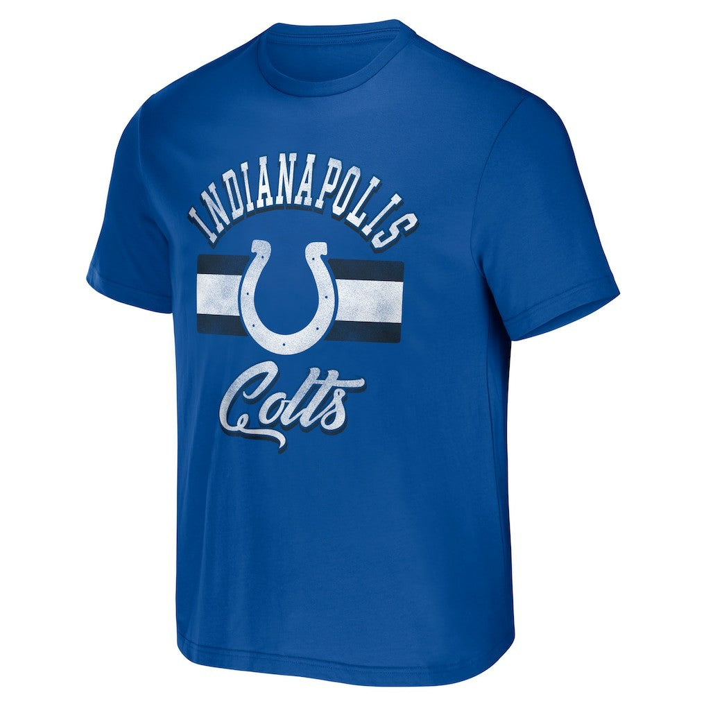 Indianapolis Colts NFL x Darius Rucker Collection Stripe T-Shirt Royal | Fanatics