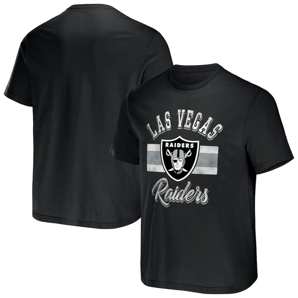Las Vegas Raiders NFL x Darius Rucker Collection Stripe T-Shirt Black | Fanatics