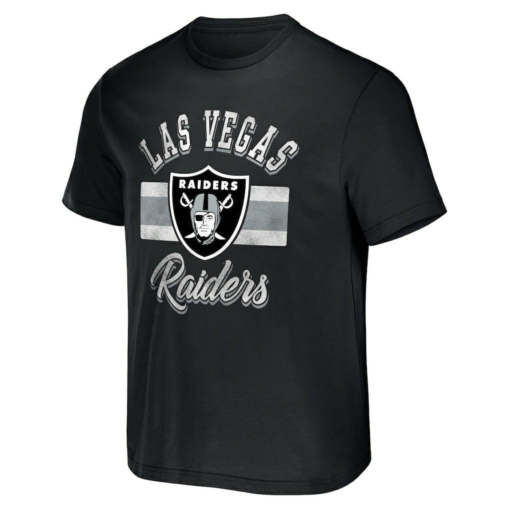 Las Vegas Raiders NFL x Darius Rucker Collection Stripe T-Shirt Black | Fanatics
