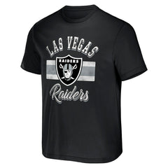 Las Vegas Raiders NFL x Darius Rucker Collection Stripe T-Shirt Black | Fanatics
