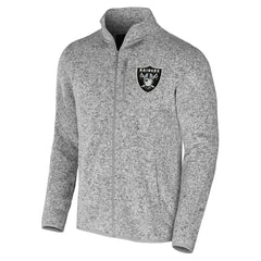 Las Vegas Raiders NFL x Darius Rucker Collection Fleece Full-Zip Jacket Heather Gray | Fanatics