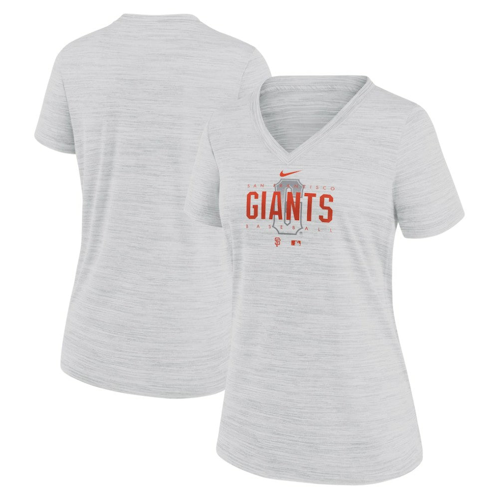 San Francisco Giants Nike Women's City Connect Velocity Practice Performance V-Neck T-Shirt - MLB