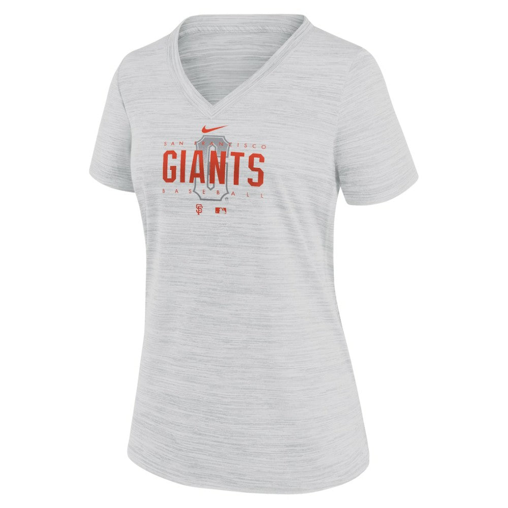 San Francisco Giants Nike Women's City Connect Velocity Practice Performance V-Neck T-Shirt - MLB