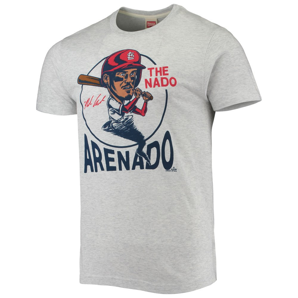 Nolan Arenado St. Louis Cardinals Homage Caricature Tri-Blend T-Shirt - MLB