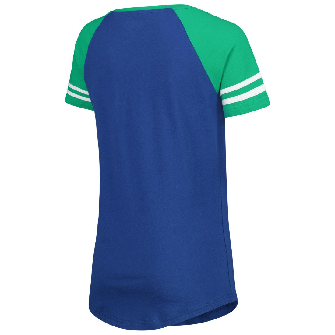 Seattle Seahawks New Era Women's Legacy Lace-Up Raglan T-Shirt Royal/Green | NFL