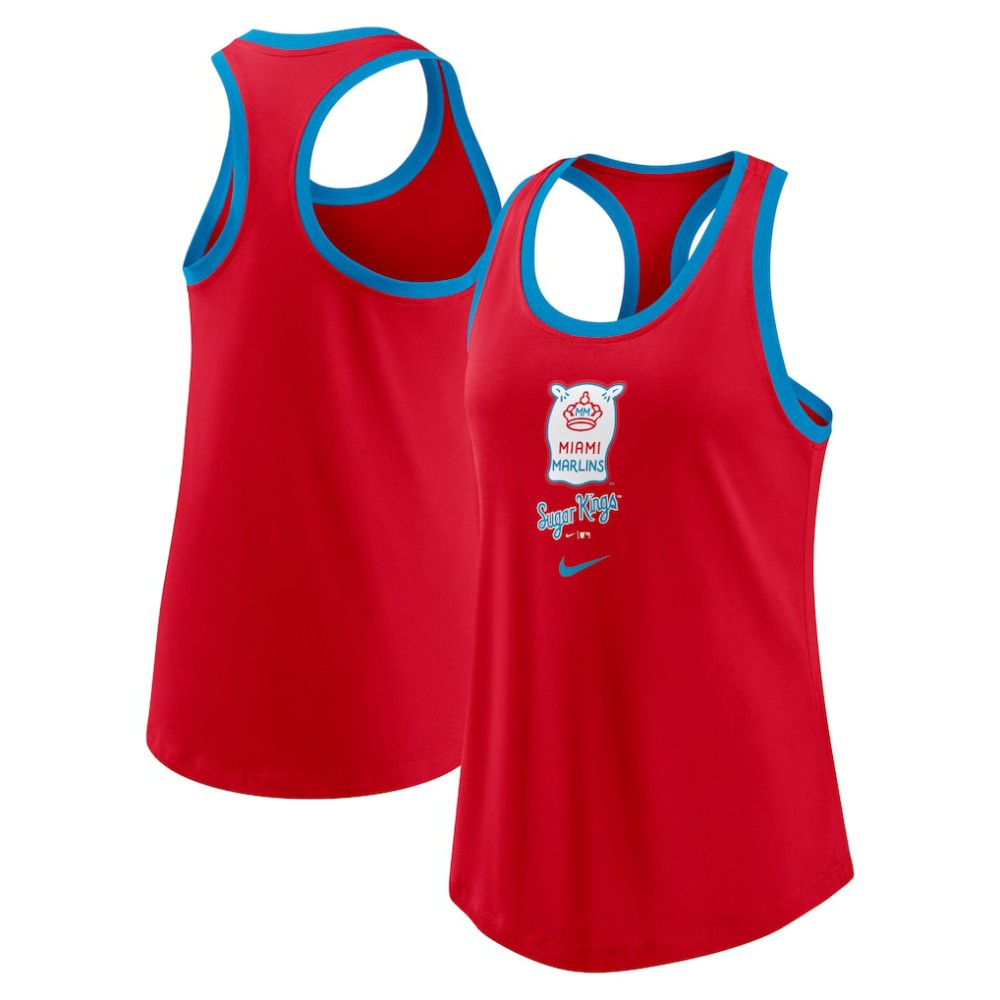 Miami Marlins Nike Women's City Connect Tri-Blend Tank Top - MLB