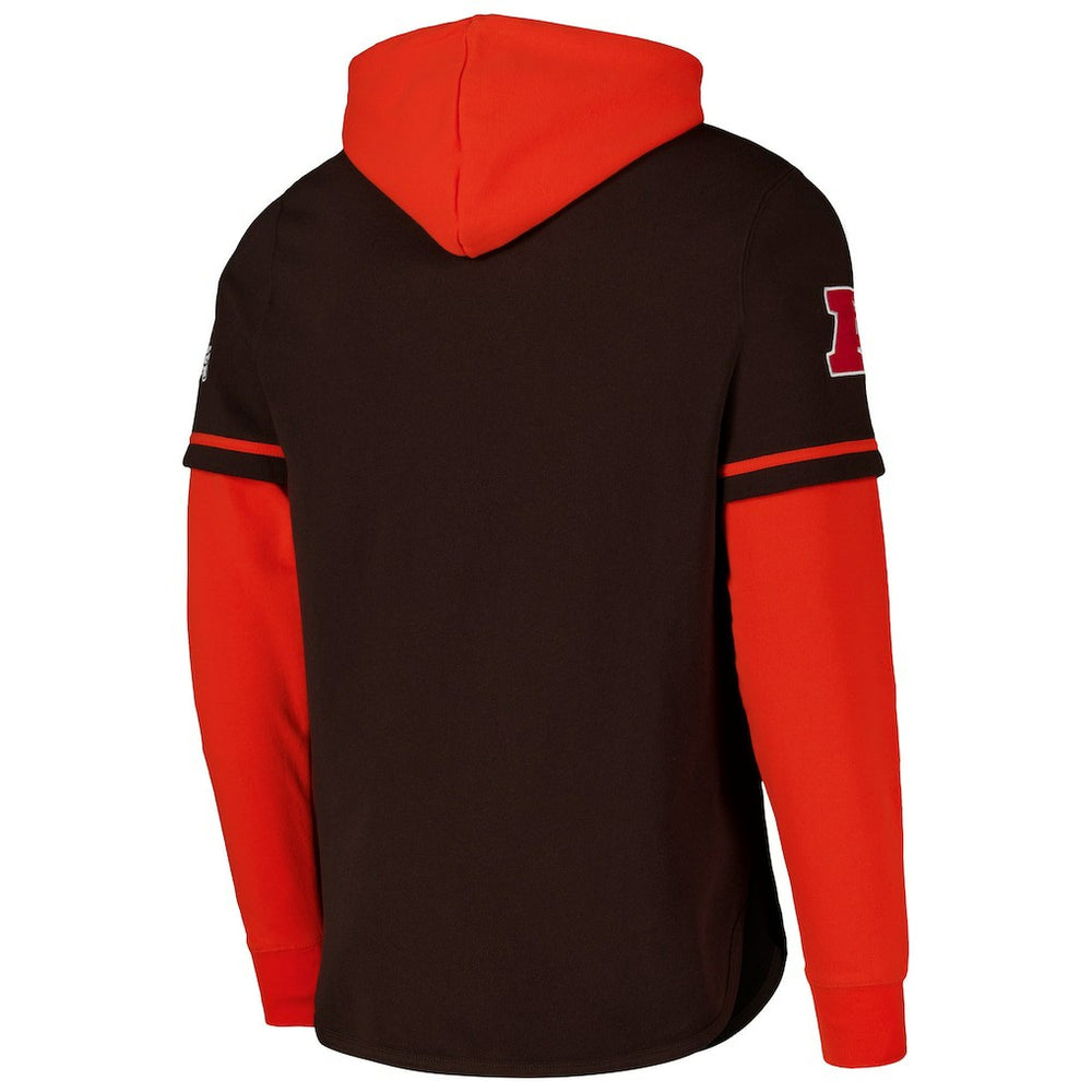 Cleveland Browns '47 Shortstop Pullover Hoodie Brown | 47 brand