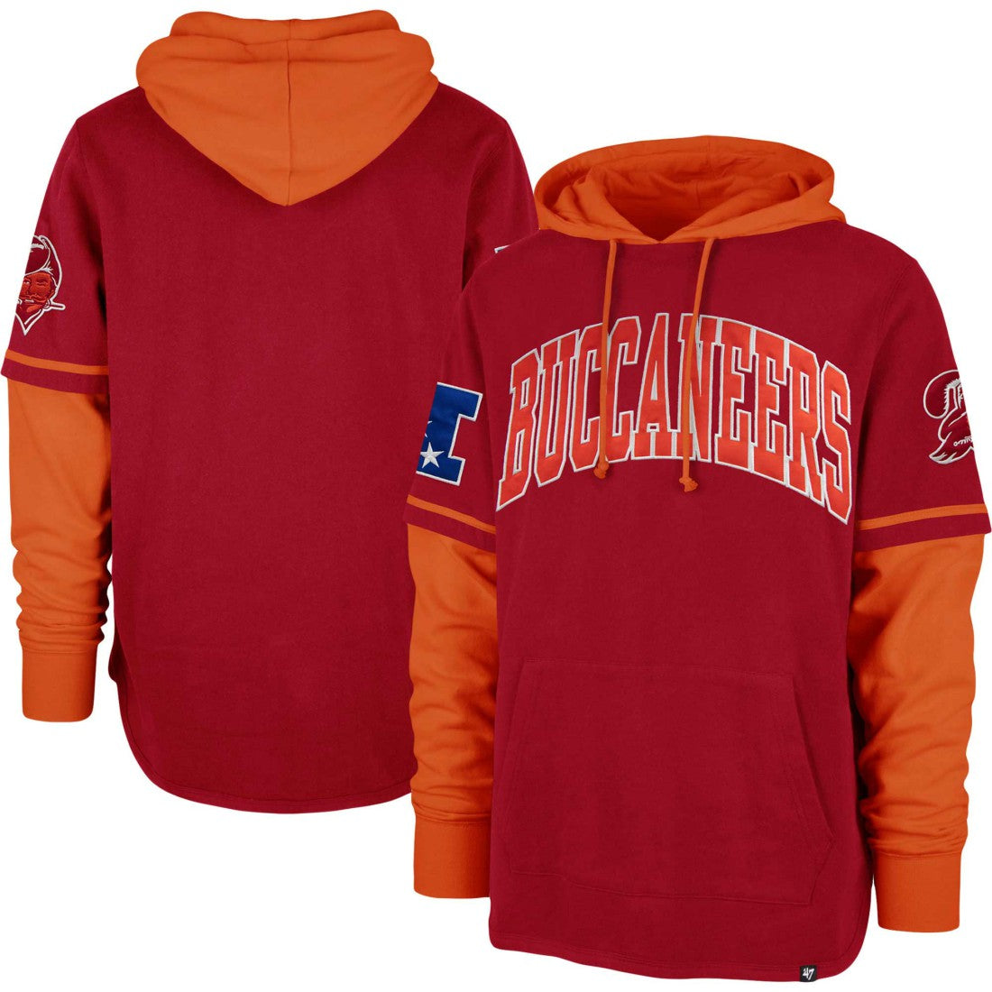 Tampa Bay Buccaneers '47 Shortstop Pullover Hoodie Red | 47 brand