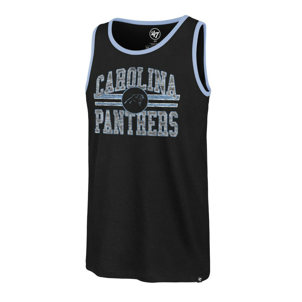 Carolina Panthers '47 Winger Franklin Tank Top Black | 47 brand