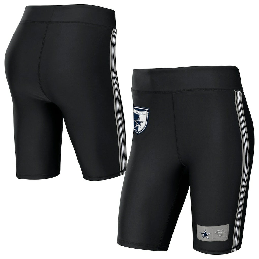 Dallas Cowboys WEAR by Erin Andrews Women's Biker Shorts Black | NFL