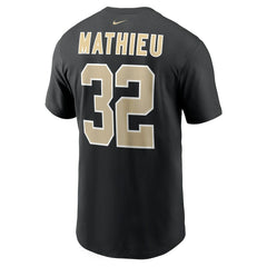 Tyrann Mathieu New Orleans Saints Player Name & Number T-Shirt Black | Nike for Sale