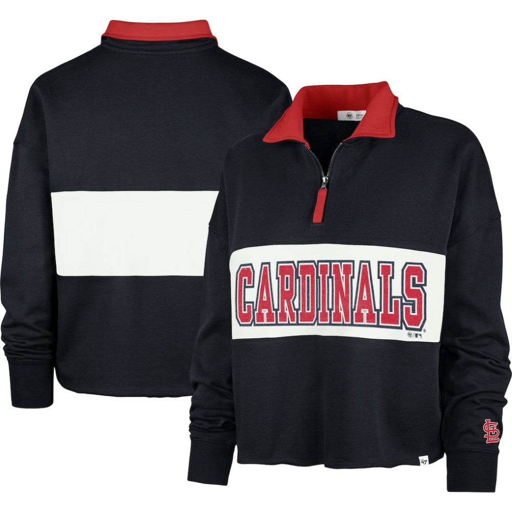 St. Louis Cardinals '47 Women's Remi Quarter-Zip Cropped Top - MLB