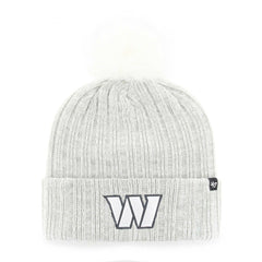 Washington Commanders '47 Women's Koda Cuffed Knit Hat with Pom Gray | 47 brand