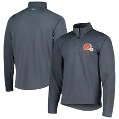 Cleveland Browns MSX by Michael Strahan Half-Zip Pullover Charcoal | NFL