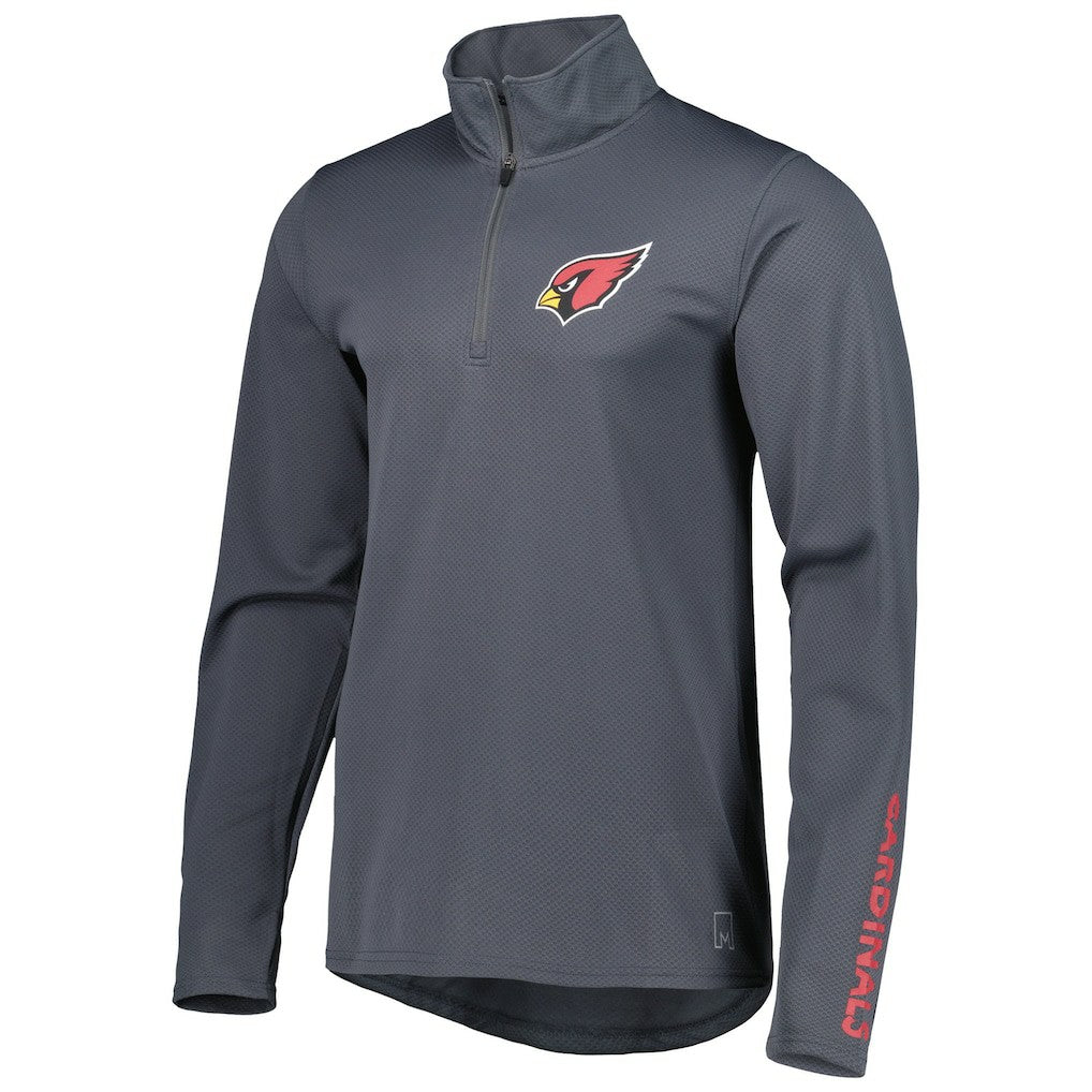 Arizona Cardinals MSX by Michael Strahan Half-Zip Pullover Charcoal | NFL