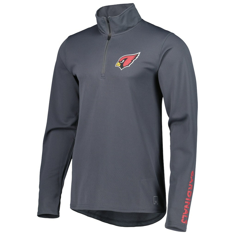 Arizona Cardinals MSX by Michael Strahan Half-Zip Pullover Charcoal | NFL