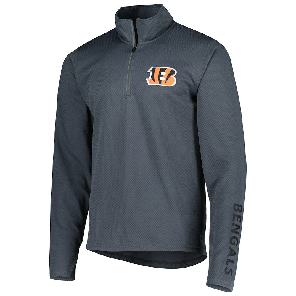Cincinnati Bengals MSX by Michael Strahan Half-Zip Pullover Charcoal | NFL
