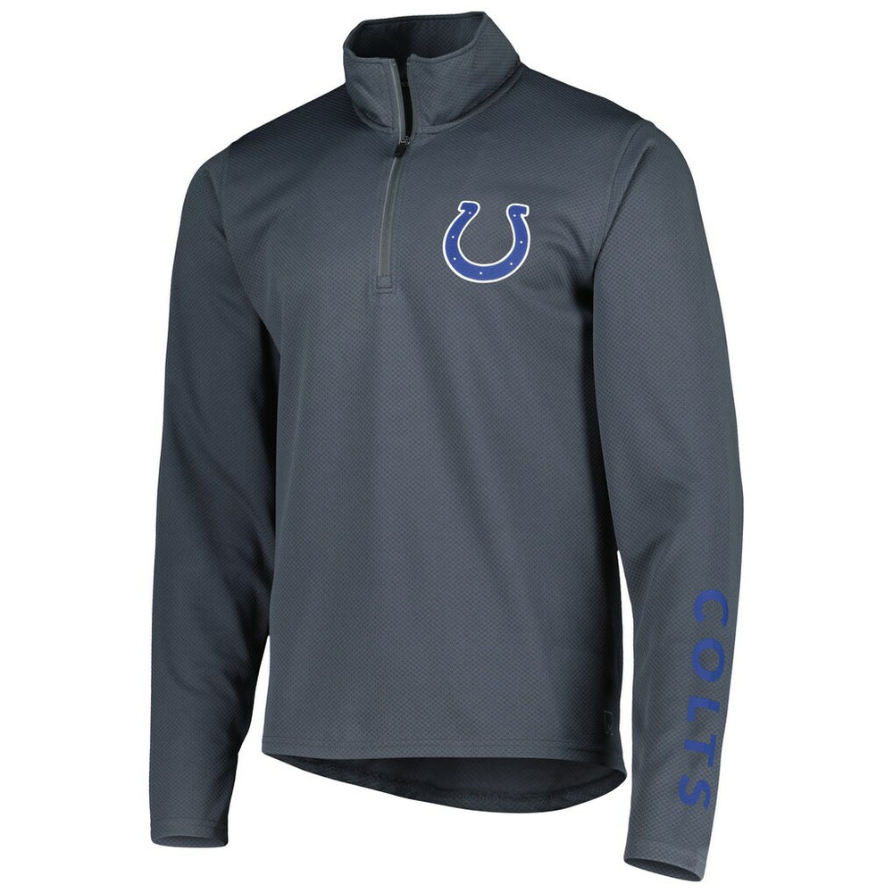 Indianapolis Colts MSX by Michael Strahan Half-Zip Pullover Charcoal | NFL
