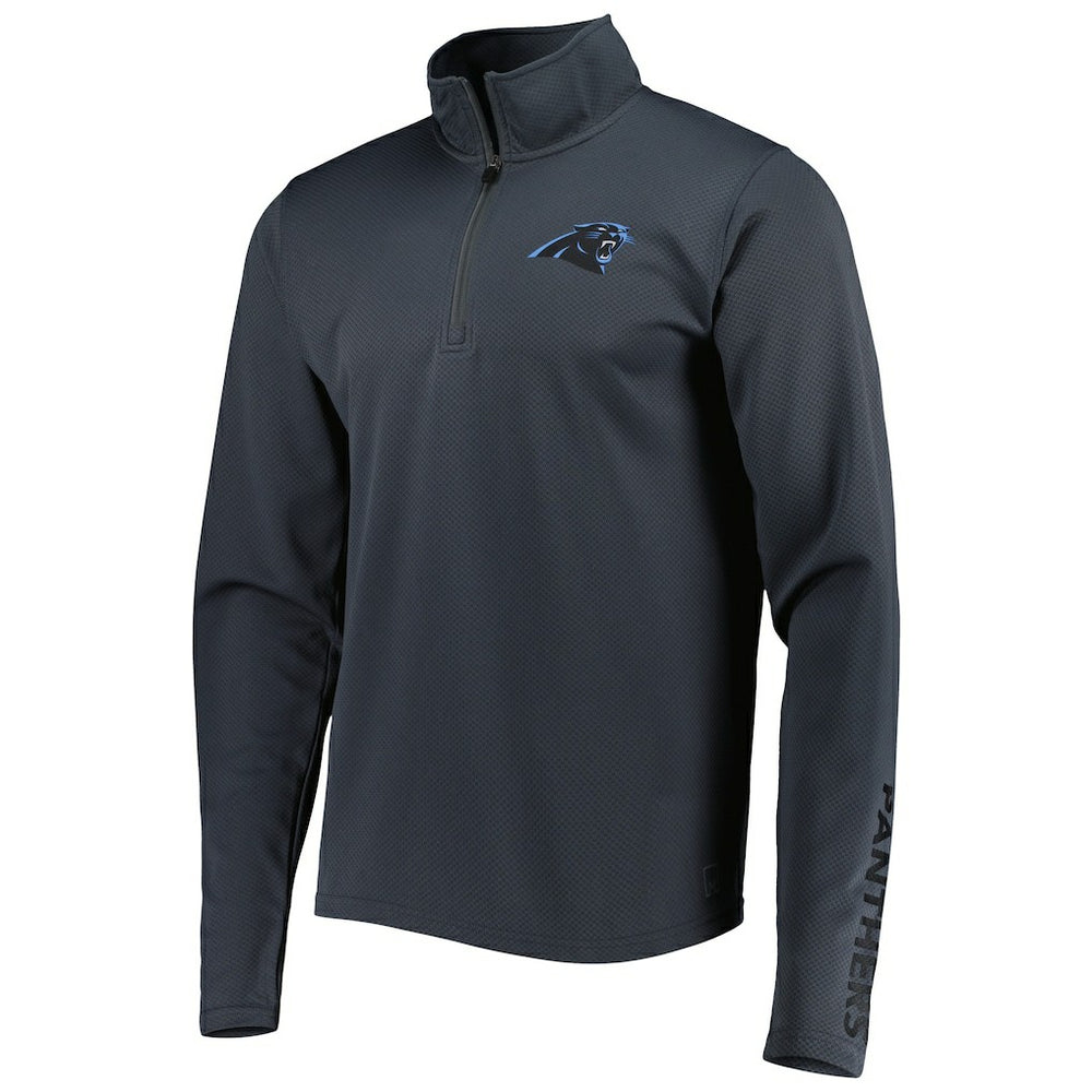 Carolina Panthers MSX by Michael Strahan Half-Zip Pullover Charcoal | NFL