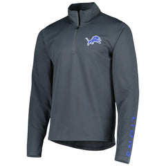 Detroit Lions MSX by Michael Strahan Half-Zip Pullover Charcoal | NFL