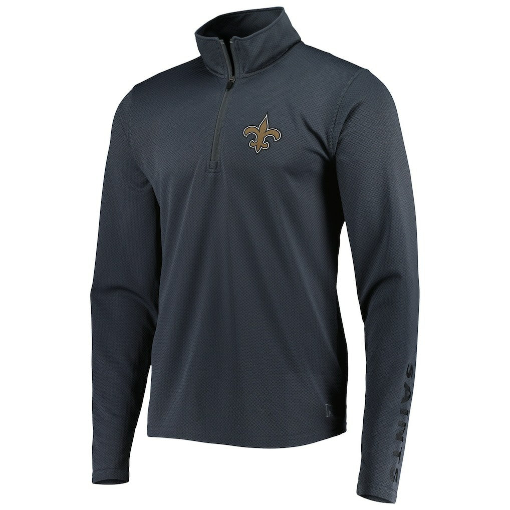 New Orleans Saints MSX by Michael Strahan Half-Zip Pullover Charcoal | NFL
