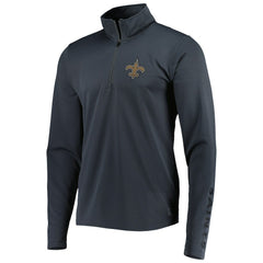 New Orleans Saints MSX by Michael Strahan Half-Zip Pullover Charcoal | NFL