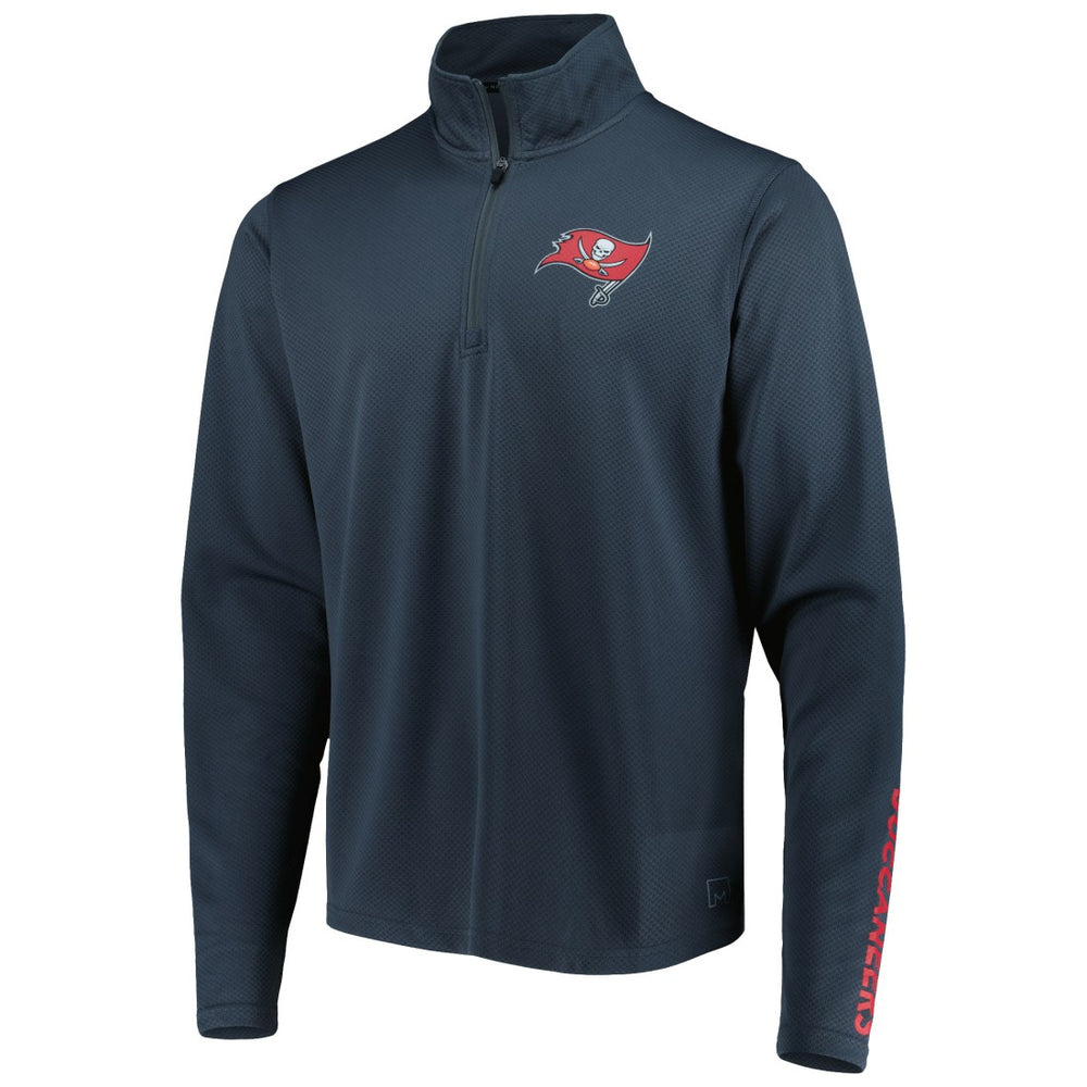 Tampa Bay Buccaneers MSX by Michael Strahan Half-Zip Pullover Charcoal | NFL