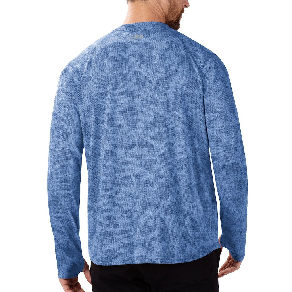 New York Giants MSX by Michael Strahan Performance Camo Long Sleeve T-Shirt Royal | NFL